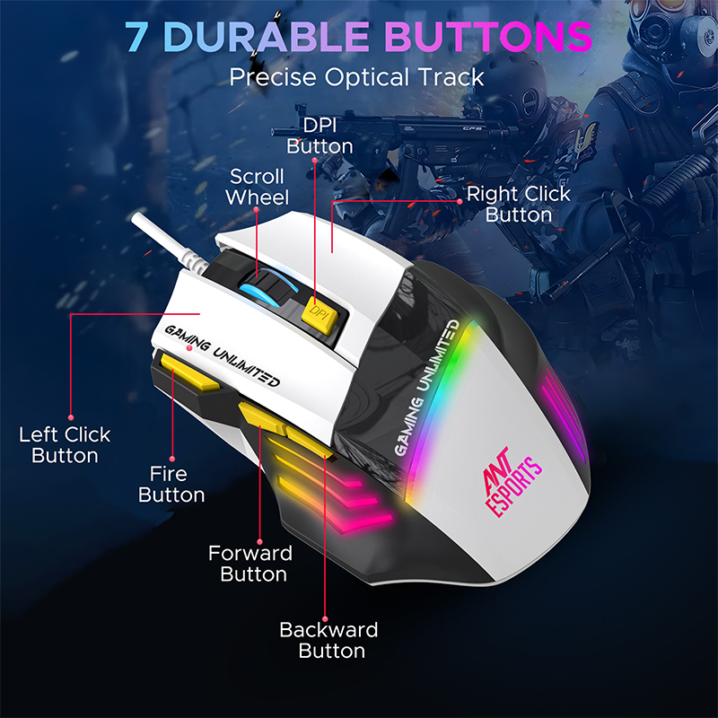 Ant-Esports-GM100-Wired-RGB-Gaming-mouse-White-4