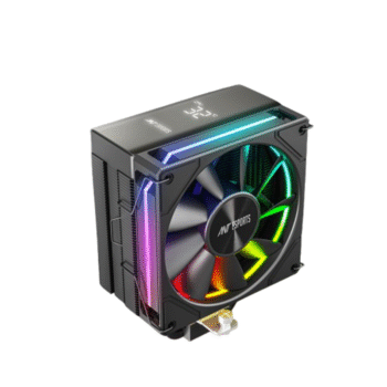 Ant Esports V6 Digital ARGB 120mm CPU Air Cooler with Temperature Display