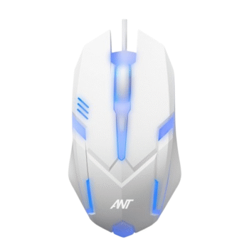 Ant GM46 2400DPI RGB Wired Gaming Mouse White