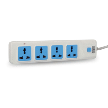 ZEBRONICS ZEB-PS4301 2500 WATTS Power Extension Socket with 4 Universal sockets - White