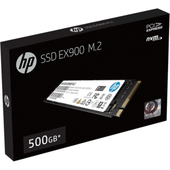 HP EX900 M.2 500GB PCIe 3.0 x4 NVMe SSD Solid State Drive - Black