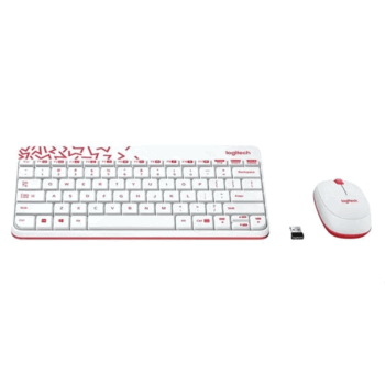 Logitech MK240 Wireless Keyboard and Mouse Set WHITE