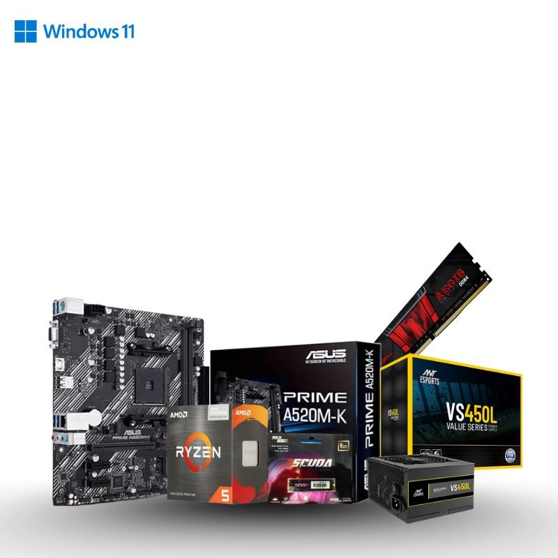 Prebuild PC AMD Ryzen 5 3400g 8GB Ram 1