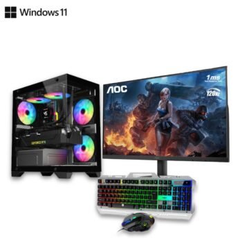 Prebuild PC For Gaming and Editing |AMD Ryzen 5 8500G With Radeon Graphics| MSI B650M Bomber Wi-Fi Motherboard | 16GB Ram DDR5 | 256GB Nvme SSD |550W |Prebuild CPU Tower PC with 3 Year Warranty