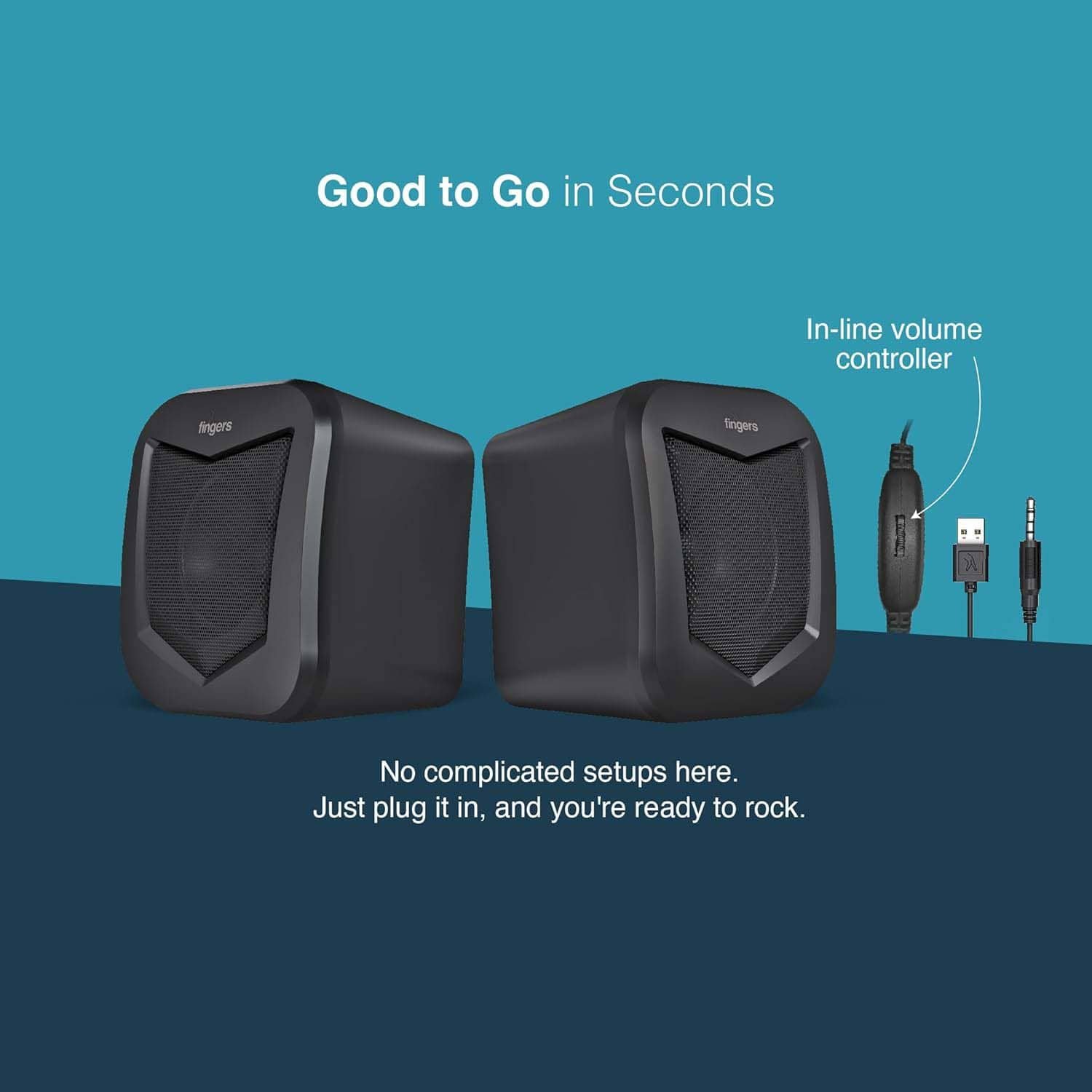 FINGERS DeskSound USB 2.0 Speakers 6