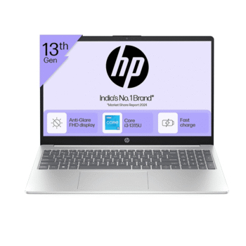 HP 15, 13th Gen Intel Core i3-1315U (8GB DDR4, 512GB SSD), Micro-Edge, Anti-Glare, FHD , Win11, M365* Office24 , FHD Camera, Backlit Laptop (15-fd0582TU) 15.6''/39.6cm - Silver