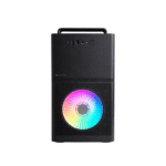 Lapcare Computer Case with SMPS Aura | Micro ATX/ITX Support | Textured Front Panel- White/Black (LOX-236)