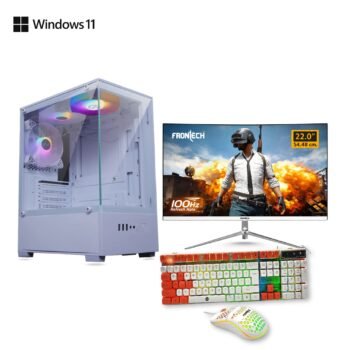 Prebuild PC | Intel Core i3 9th Gen | 8GB DDR4 Ram | 256GB NVMe SSD | H310 Motherboard 1151 Socket | 22" Curved Monitor | KB & Mouse Combo |  Full Set With 3 Year Warranty