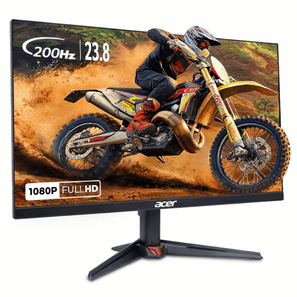 Acer Nitro VG240Y X1 Gaming Monitor 23.8″ FHD IPS | 200Hz Refresh Rate | 0.5ms Response | 2x HDMI, DP | Stereo Speakers | Eye Care