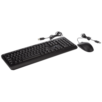 Lenovo 160 Wired Keyboard & Mouse Combo- Black