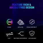 Ant esports gcb90 argb white gpu holder