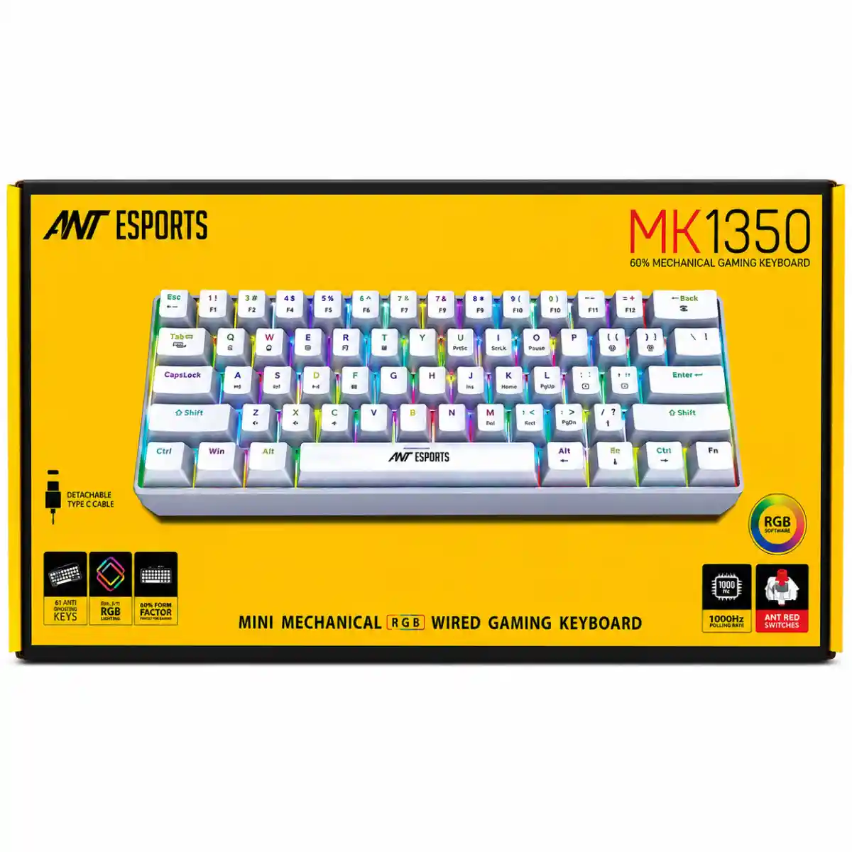 ant-esports-mk1350-mechanical-gaming-keyboard. (3) Ant Esports MK1350 Mechanical Gaming Keyboard