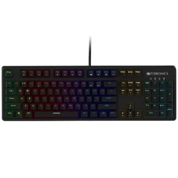 ZEBRONICS Mechanical Keyboard MAX PLUS V2 RGB Gaming Keyboard