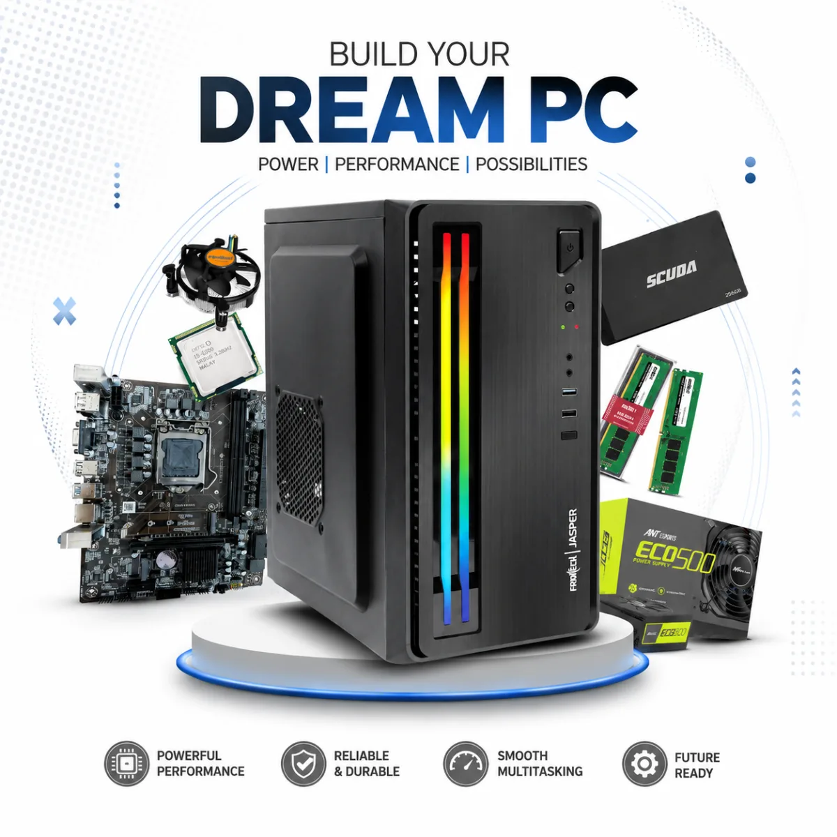 Trading PC Build under 20k Trading PC Build under 20k | Buy Online – NCL Computer